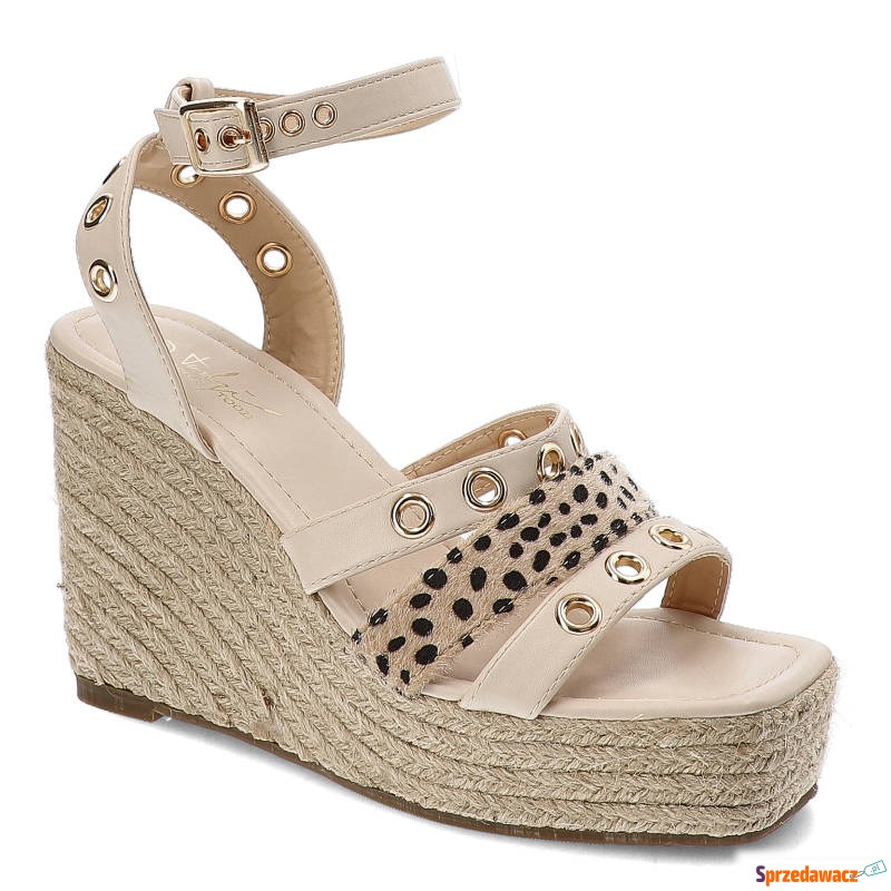 Beżowe Sandały Sergio Todzi Stylowe Espadryle - Klapki damskie - Bełchatów