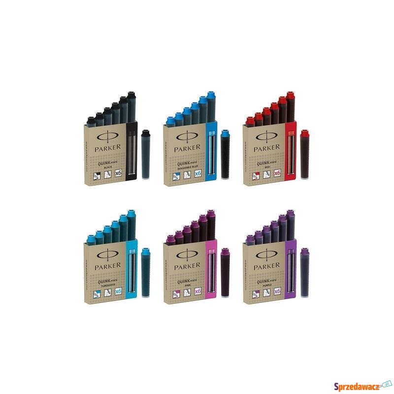 Naboje do piór Parker mini 6 sztuk