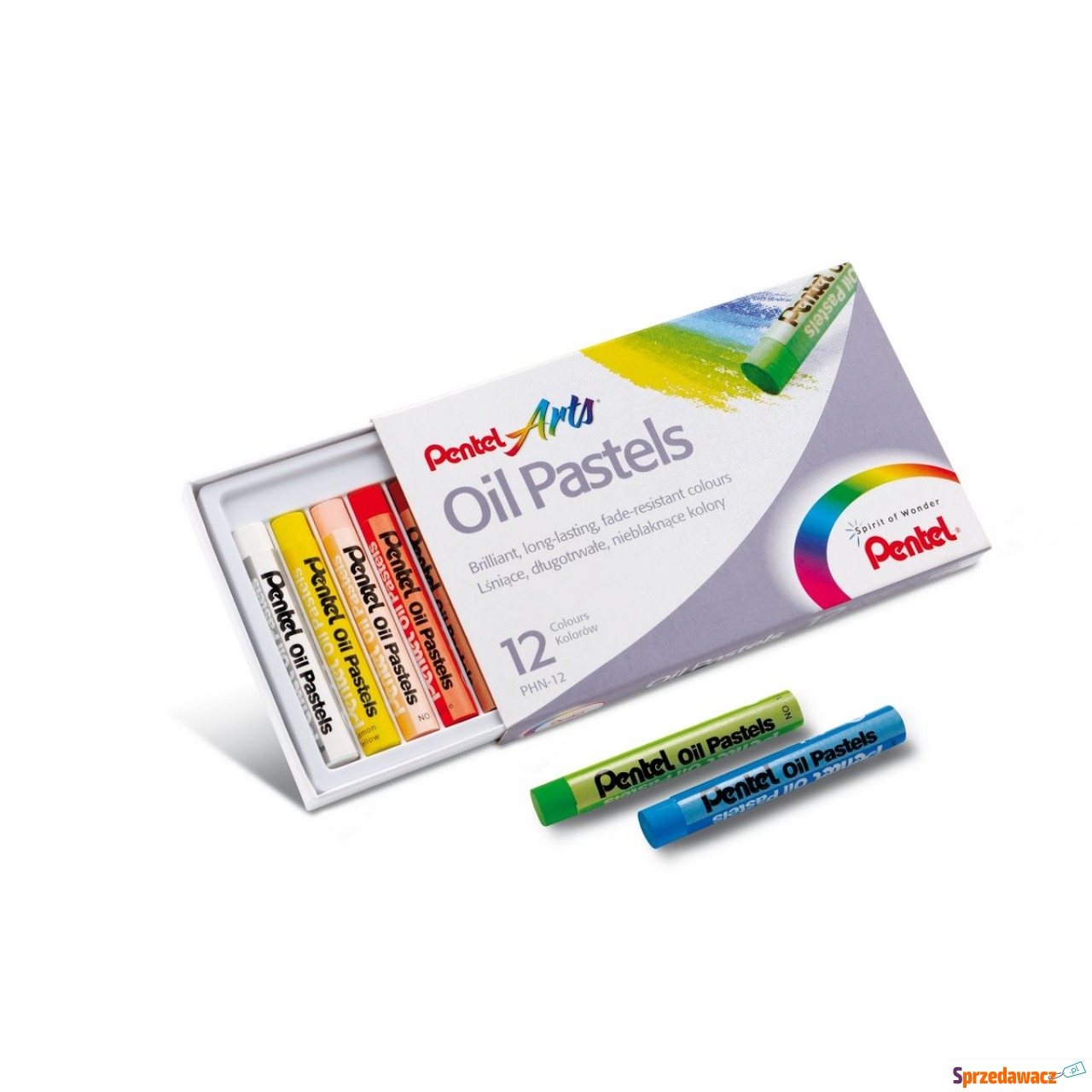 Pastele olejne PHN 12 kolorów Pentel