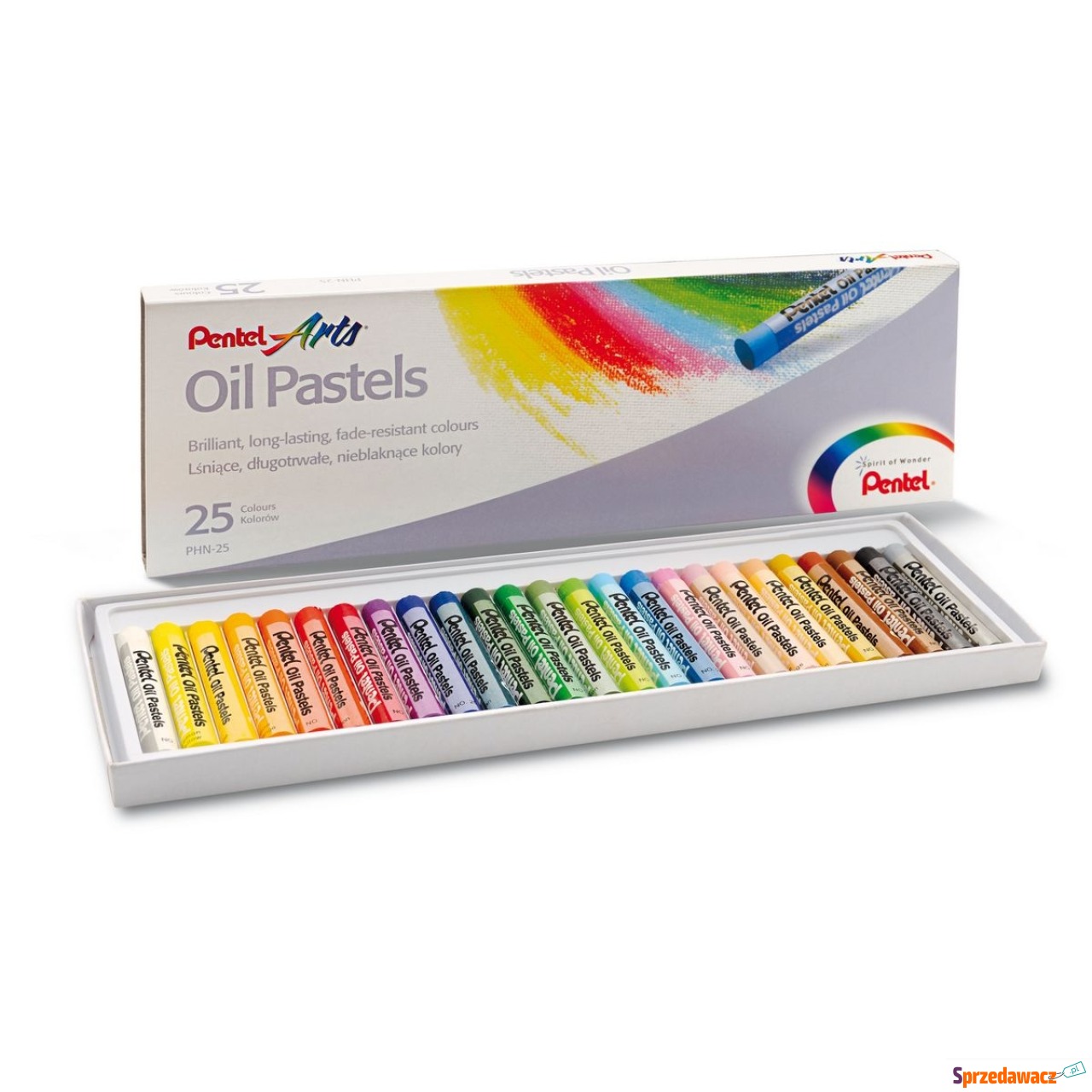 Pastele olejne PHN 25 kolorów Pentel