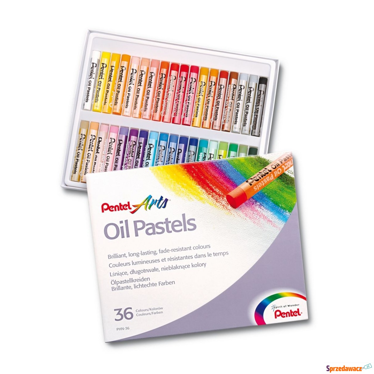 Pastele olejne PHN 36 kolorów Pentel