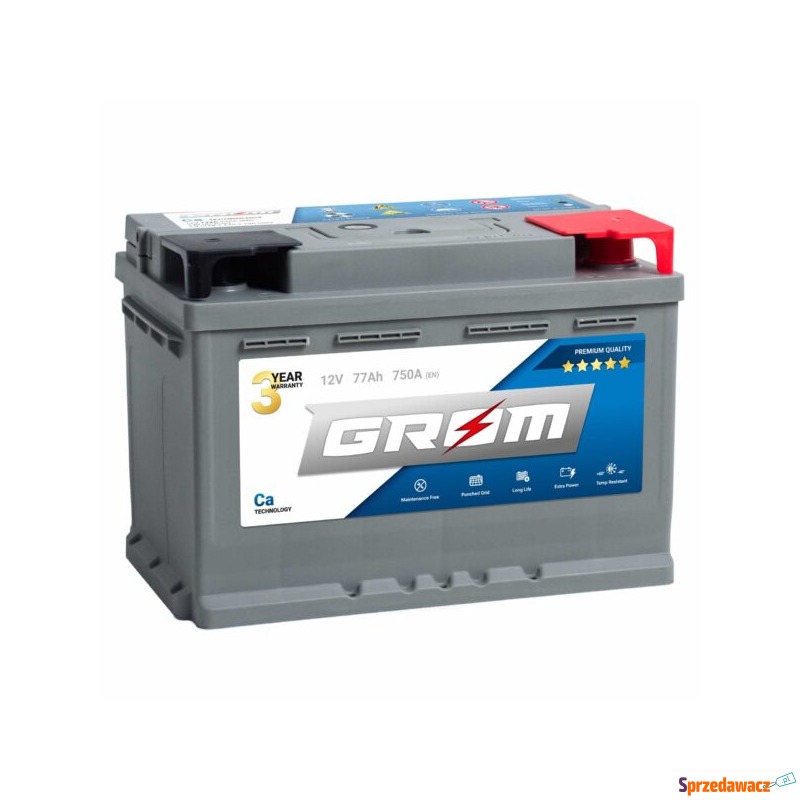 Akumulator 77Ah 750A Grom Prawy...
