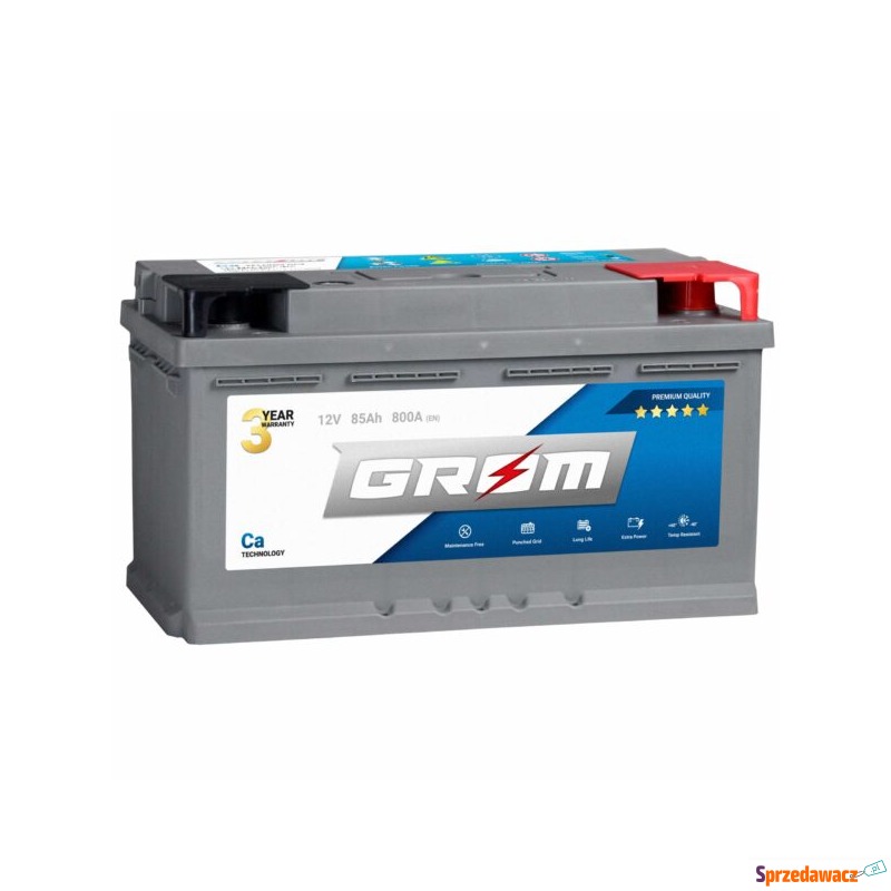 Akumulator 85Ah 800A Grom Premium...