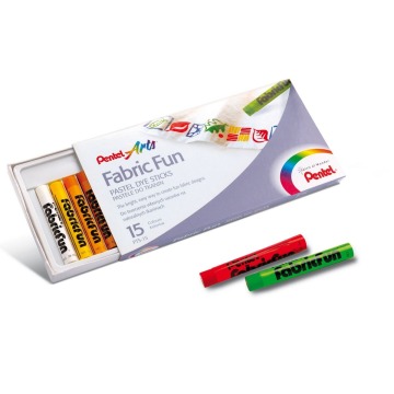 Pastele do tkanin 15 kolorów Pentel