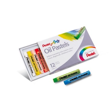 Pastele olejne PHN 12 kolorów Pentel