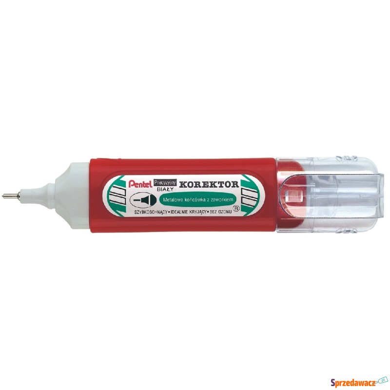 Korektor w pisaku 12ml płaski koncówka metalowa... - Korektory - Legnica