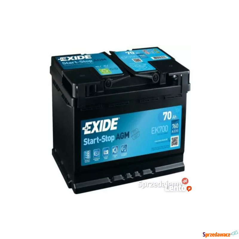 Akumulator 70Ah 760A EN Exide agm