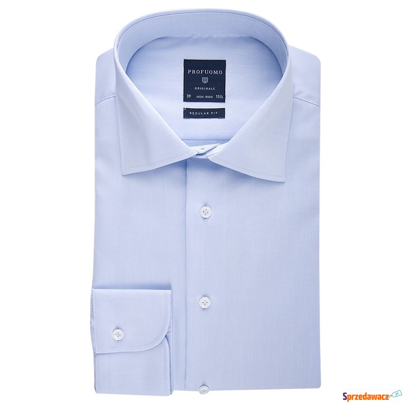 Elegancka błękitna koszula męska (NORMAL FIT)... - Koszule męskie - Inowrocław