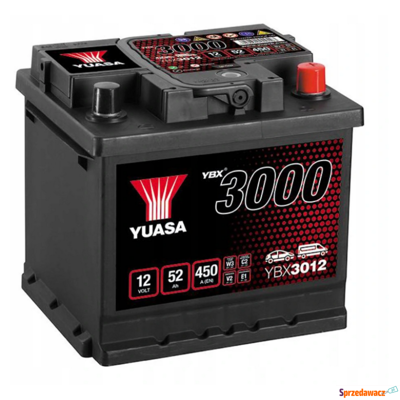 Akumulator 52Ah 450A Yuasa YBX3012 - Akumulatory - Grudziądz