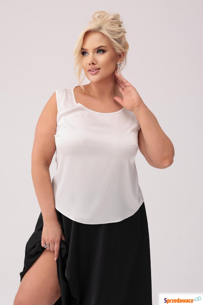 Elegancki satynowy top Sophia w...