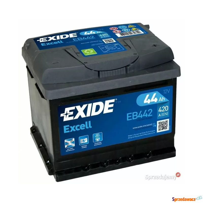 Akumulator 44Ah 420A EN Exide Excell