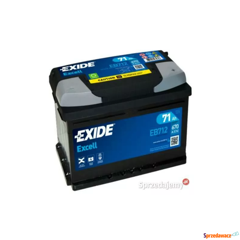 Akumulator 71Ah 670A EN Exide Excell