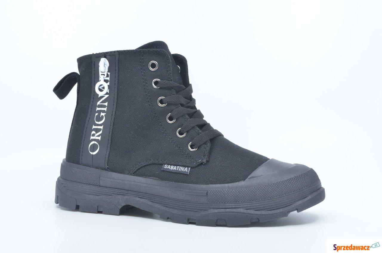 Trampki Sabatina CANVAS-DM-01 czarny