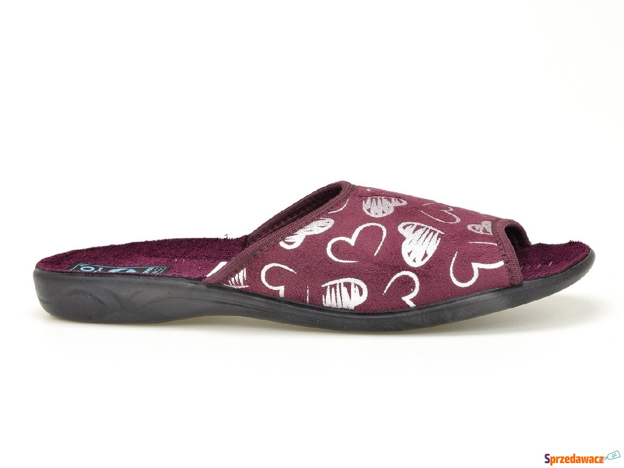 Pantofle  Adanex 28305 bordo