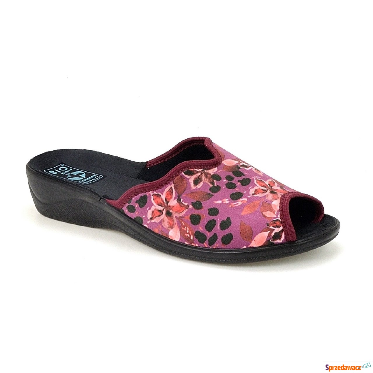 Pantofle  Adanex 28344 bordowe