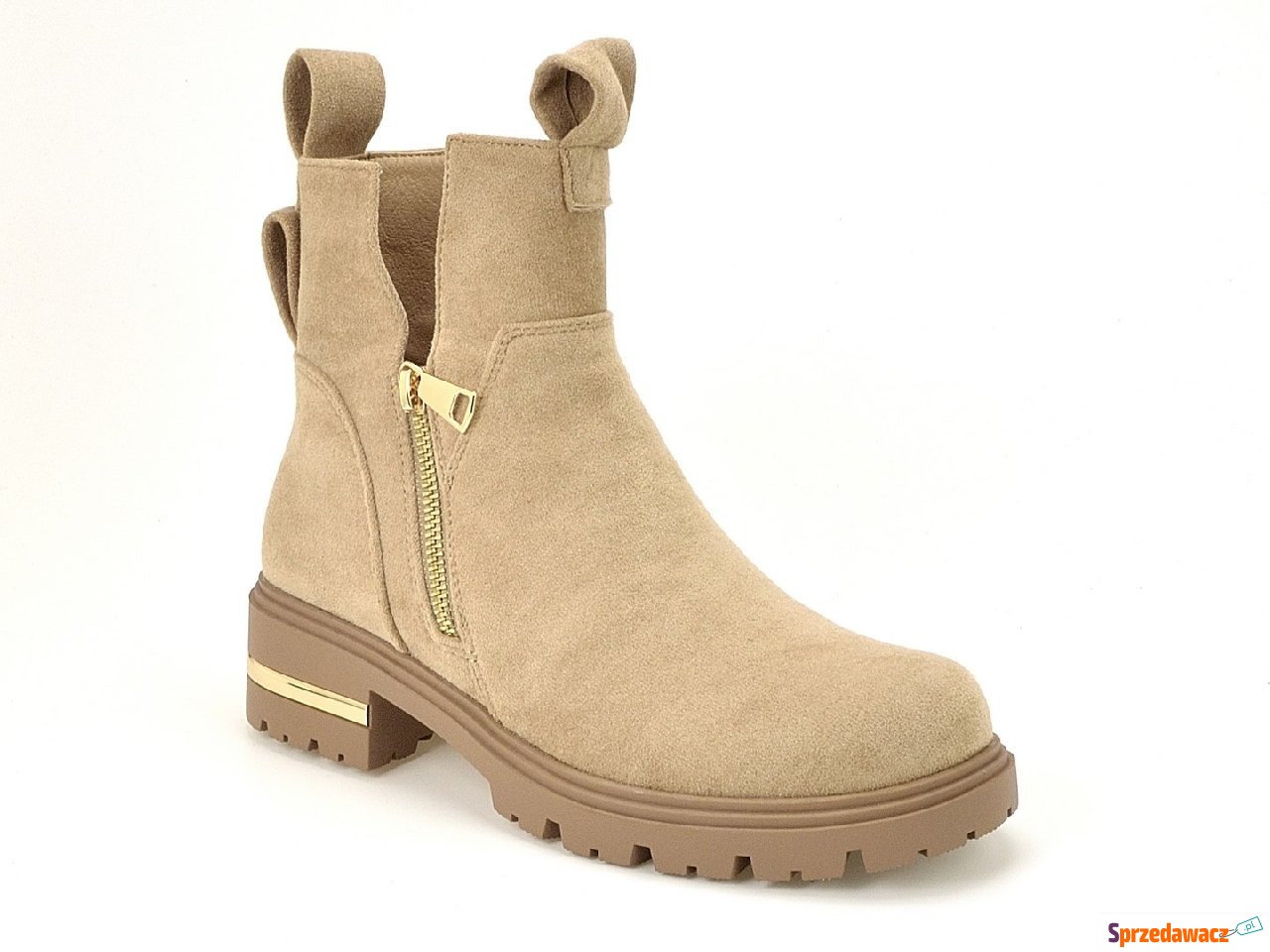 Botki  Filippo DBT4812/23  beżowe