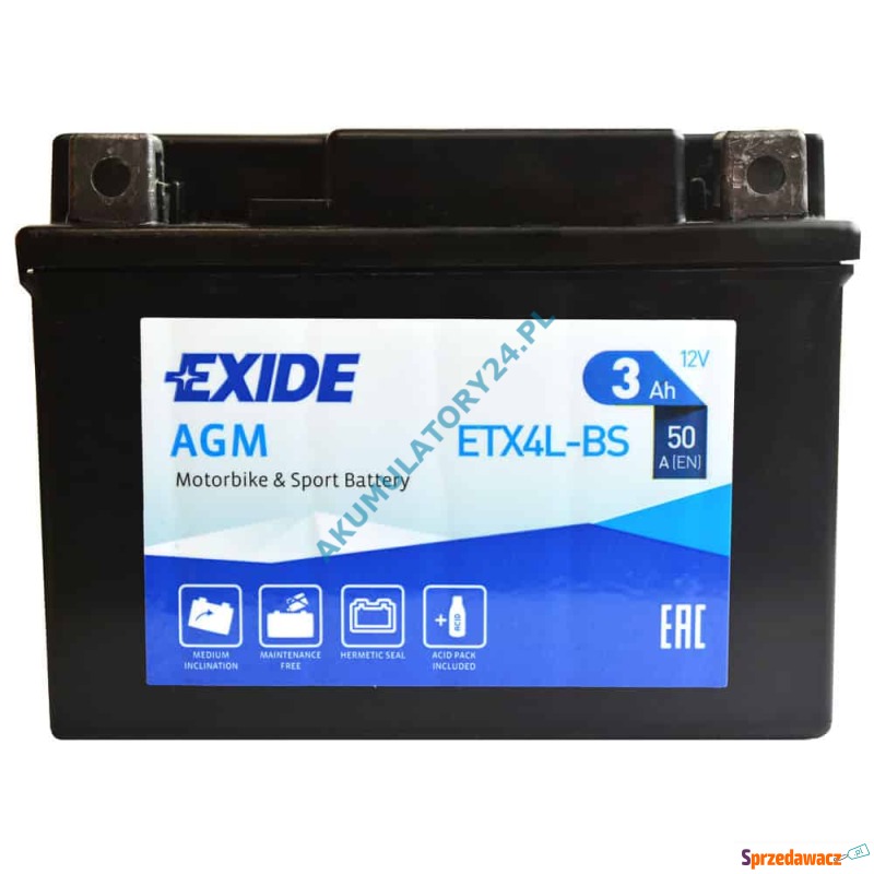 Akumulator motocyklowy Exide E...