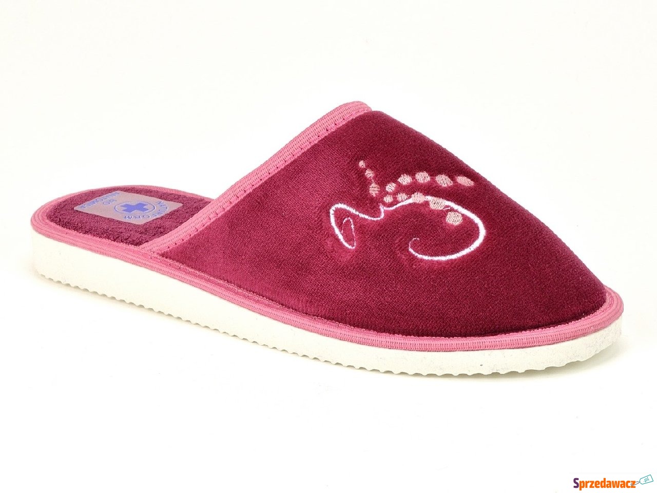 Pantofle PAMI  002 DZG-W purpurowe