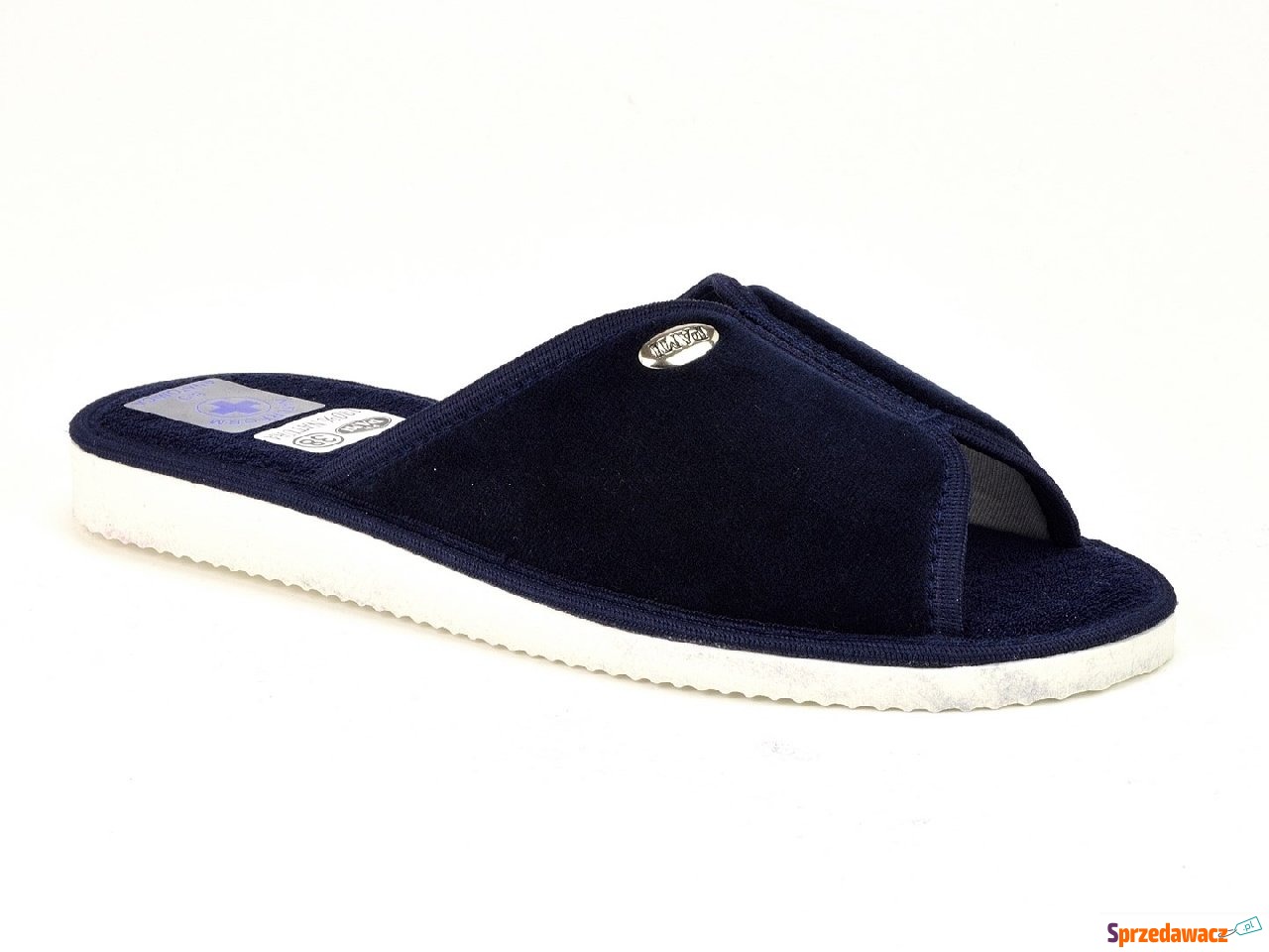 Pantofle PAMI 020-DOG-G granatowe