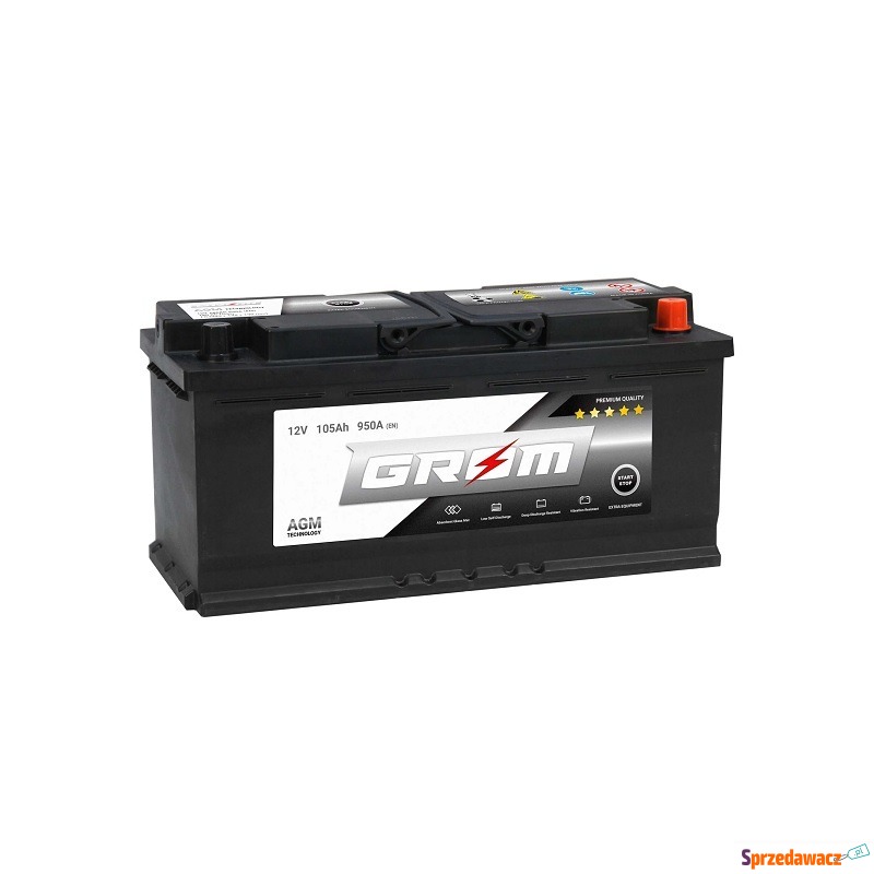 Akumulator 105Ah 950A GROM AGM...