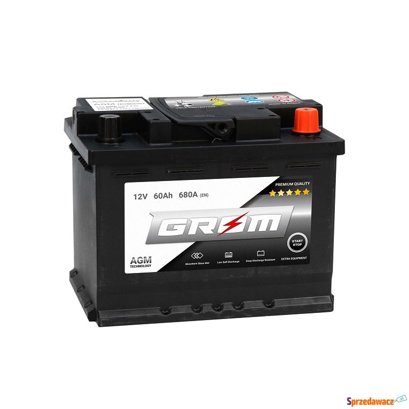 Akumulator 60Ah 680A GROM AGM...