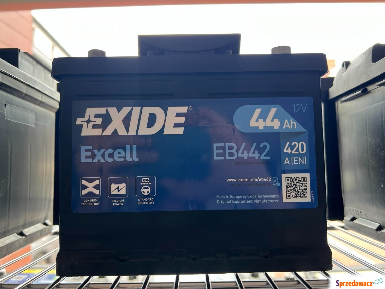 Akumulator 12V 44Ah 420A Exide...