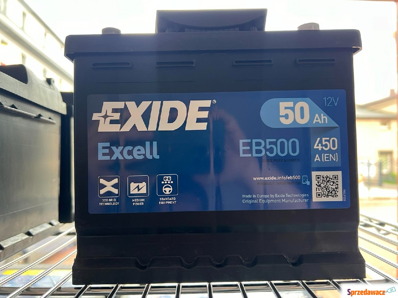 Akumulatro 12V 50Ah 450A Exide...