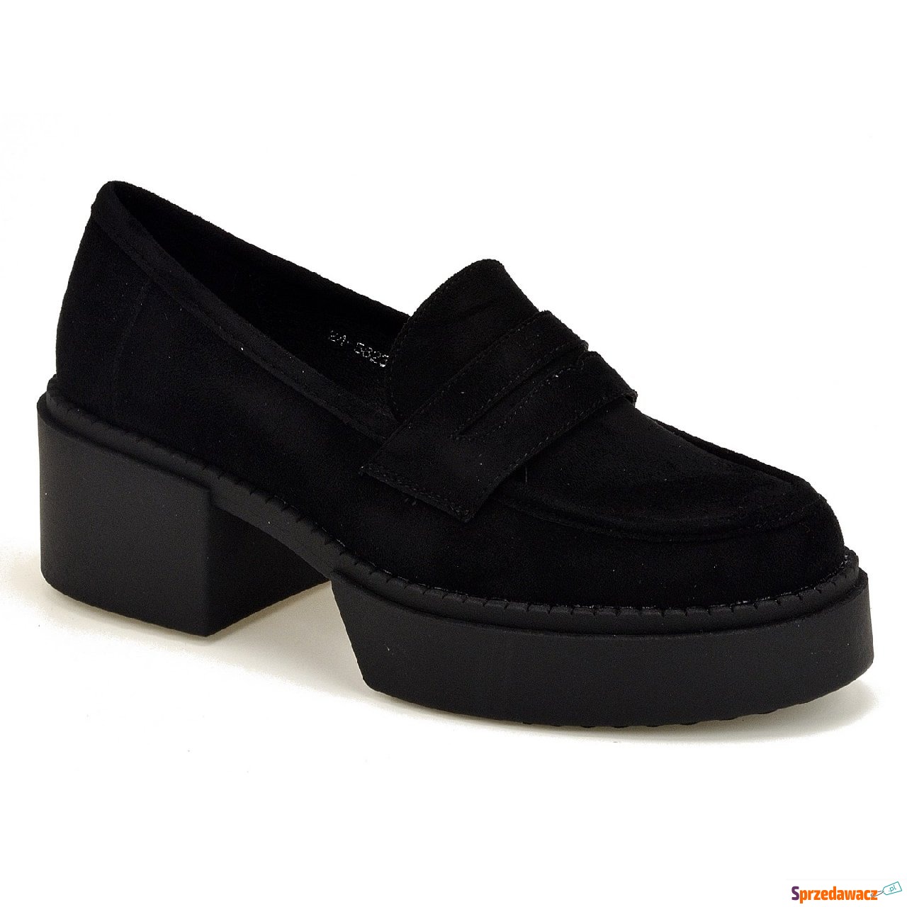 Mokasyny Vinceza 58230 czarny zamsz