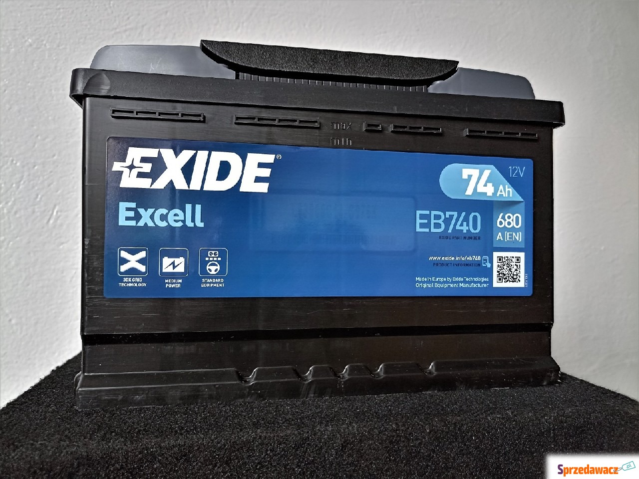 Akumulator 12V 74Ah 680A Exide...