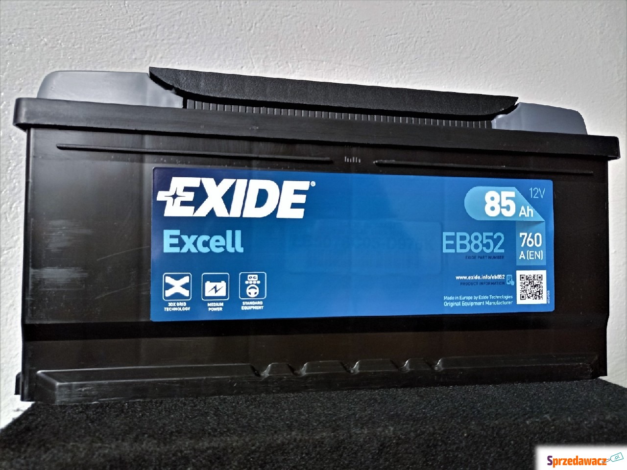 Akumulator 12V 85Ah 760A Exide...
