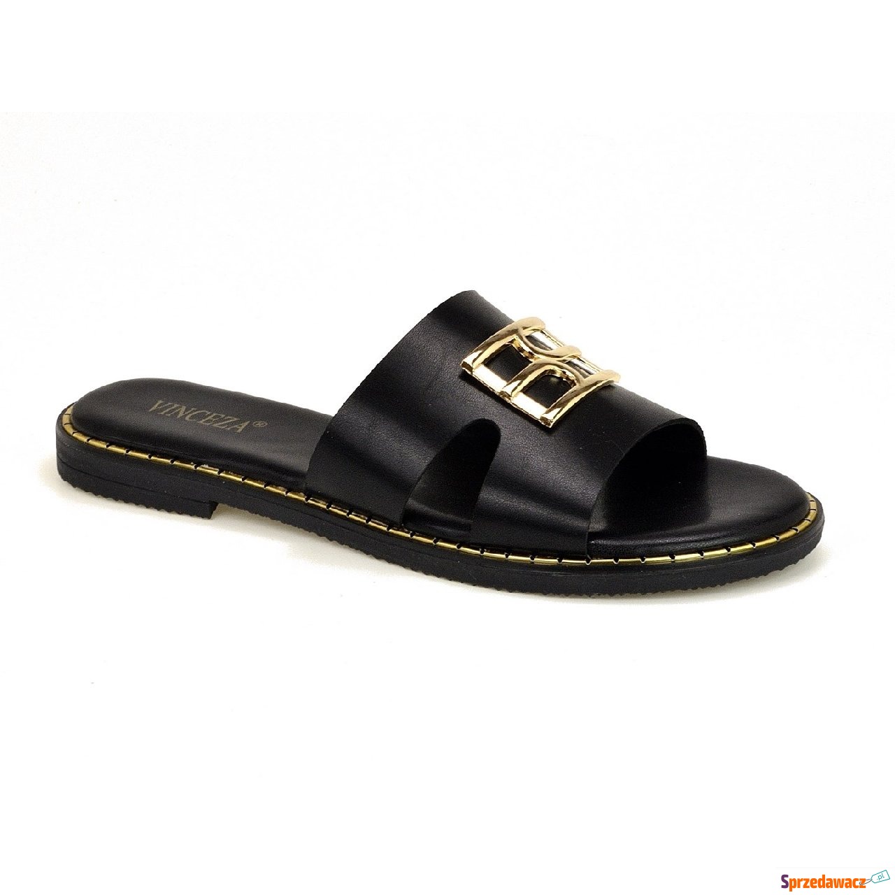 Klapki  Vinceza  73503 czarny
