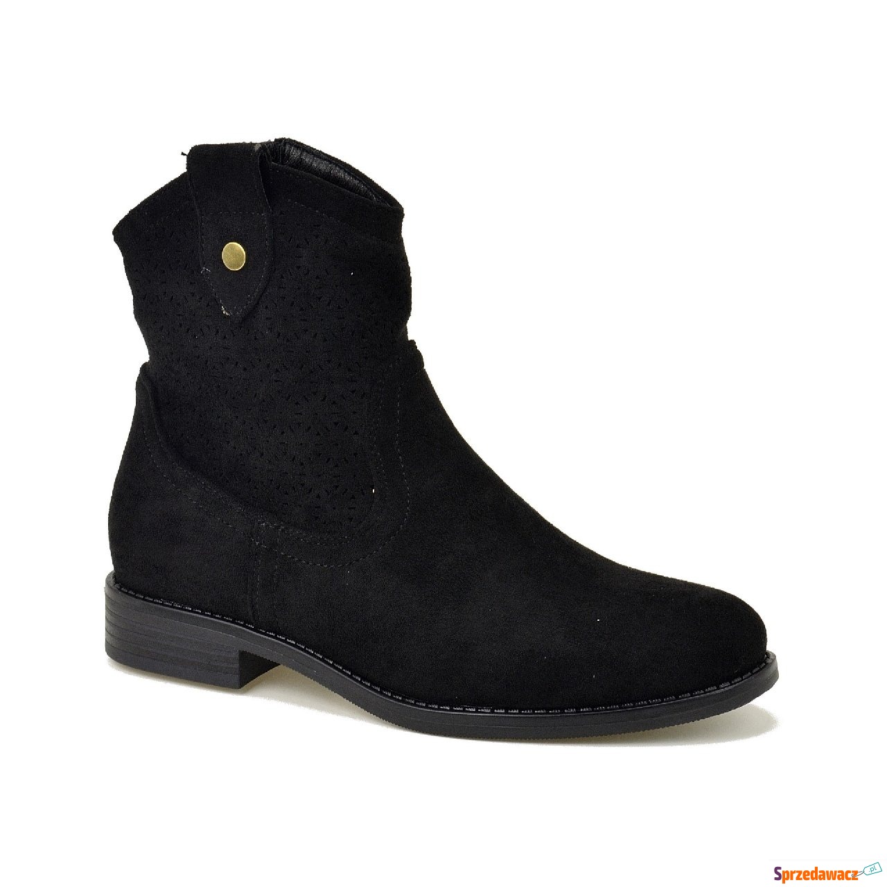 Botki S.Barski  HY51-063 czarne