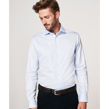 Elegancka błękitna koszula męska Profuomo TRAVEL 37
