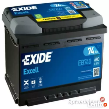Akumulator 74Ah 680A EN Exide Excell - Akumulatory - Otwock - zdjęcie 1