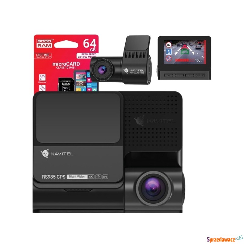 Zestaw Wideorejestrator NAVITEL RS985 GPS Duo... - Rejestratory jazdy - Zamość