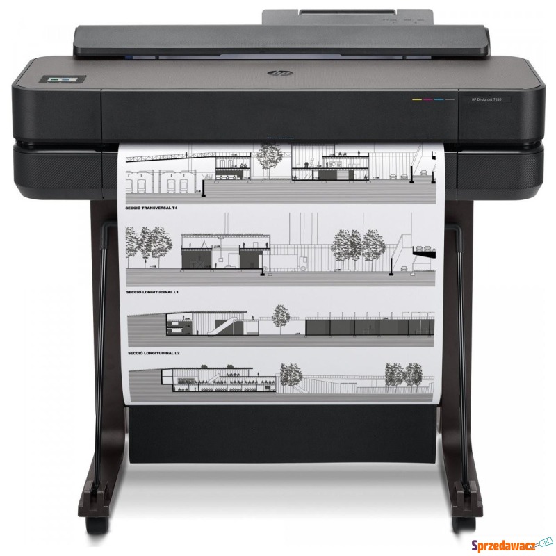Kolorowa Ploter HP DesignJet T650 24-in Printer - Plotery - Wrocław