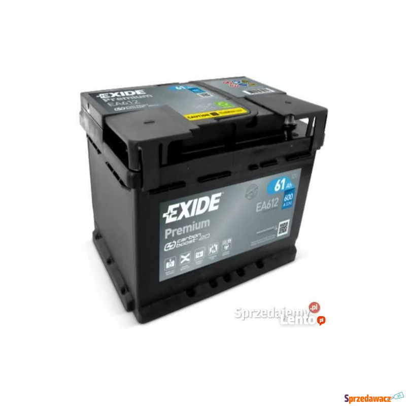 Akumulator 61Ah 600A EN Exide Premium - Akumulatory - Otwock