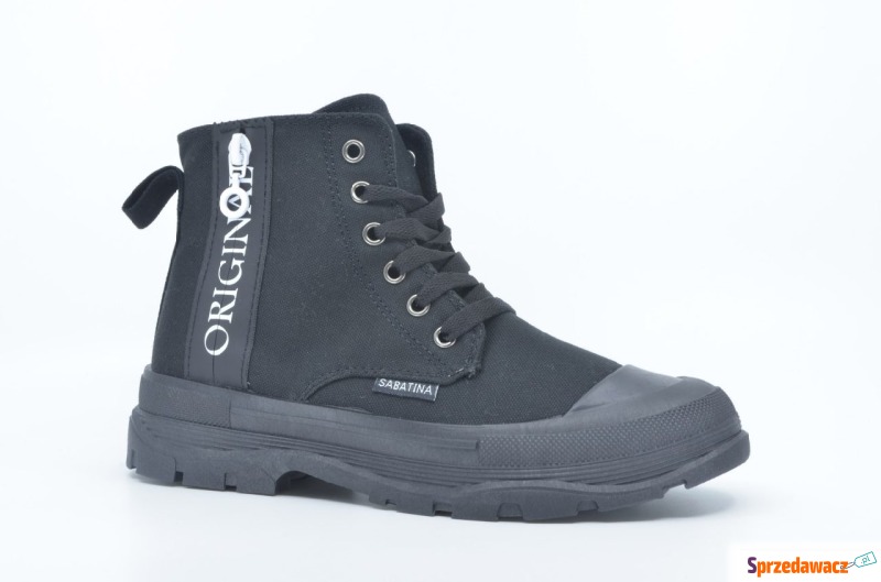 Trampki Sabatina CANVAS-DM-01 czarny - Buty sportowe miejskie... - Inowrocław