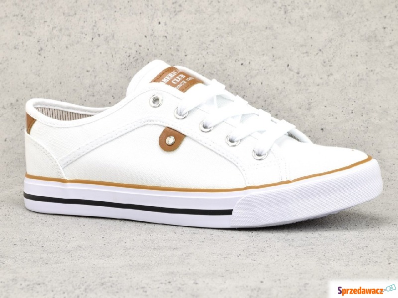 Trampki American Club  LH 66/23 białe - Buty sportowe miejskie... - Knurów
