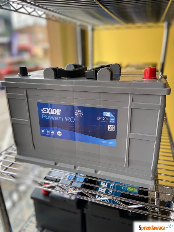 Akumulator 12V 120Ah 870A Exide Power PRO - Ciągniki, traktory - Piekary Śląskie