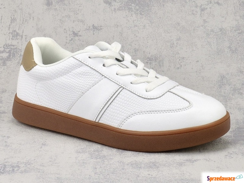 Sneakersy  Sergio Leone SP-112 białe - Półbuty damskie - Gliwice