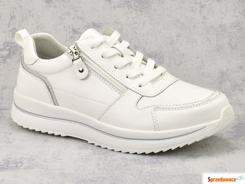 Sneakersy  Sergio Leone SP-116 białe - Półbuty damskie - Głogów