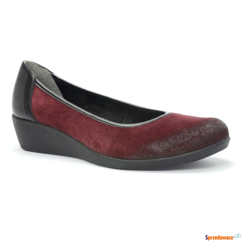 Półbuty Blu... 801251 bordo W - Mokasyny damskie - Grudziądz