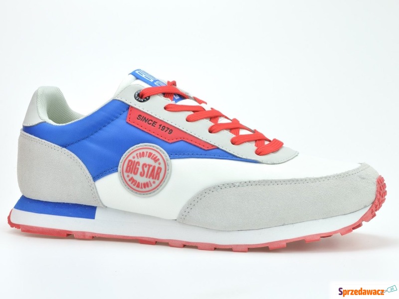 Obuwie sportowe  BIG STAR HH174248 biały/niebieski - Buty sportowe miejskie... - Płock