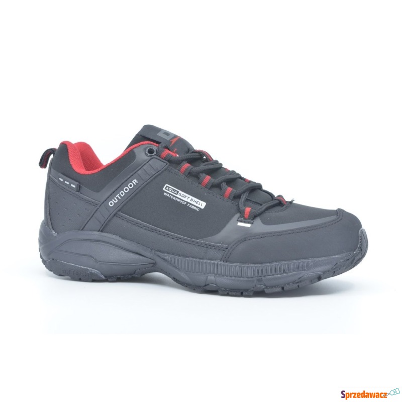 SoftShell DK 1096 czarny+ czerwony - Buty górskie, trekkingowe - Kalisz