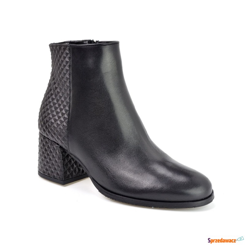 Botki  Uncome 33131 baflo nero - Botki damskie - Zamość