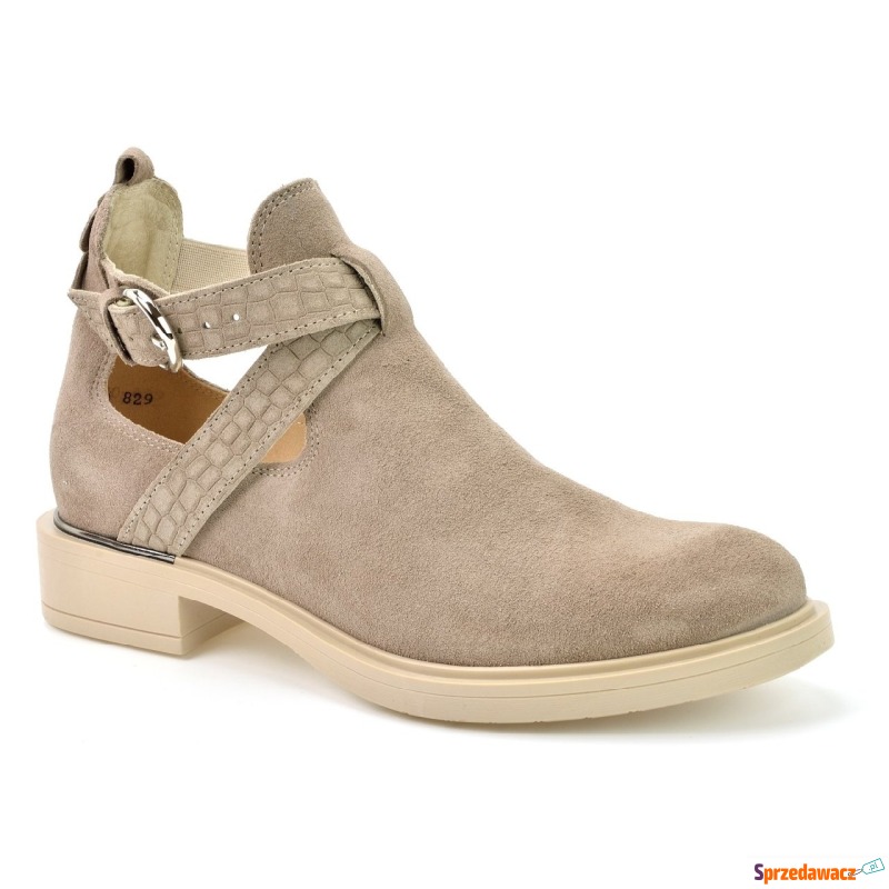 Botki Lemar 30061 W.Taupe+ Bolzano - Botki damskie - Ciechanów