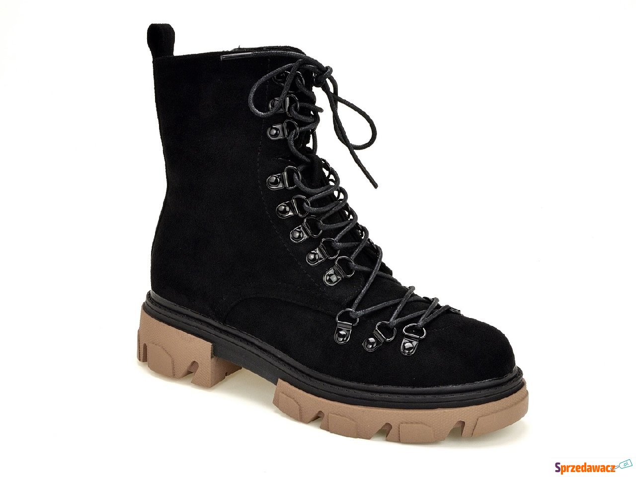 Botki  Vinceza  16450 czarny zamsz