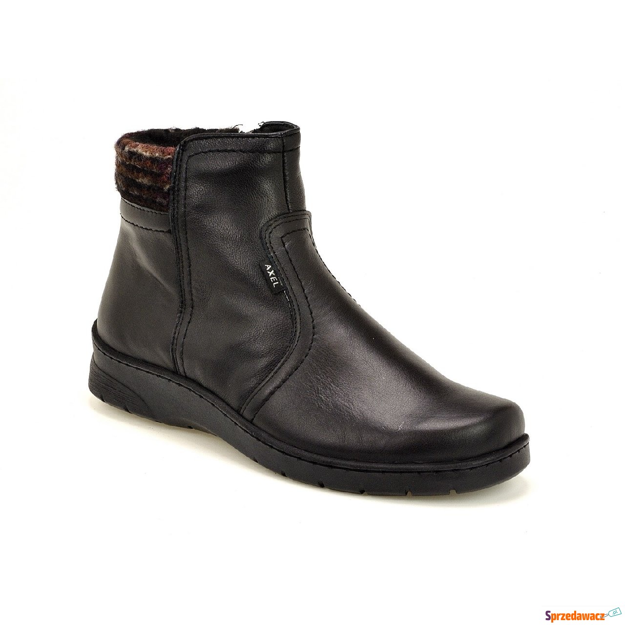 Botki  Axel 4459  czarny + textyl