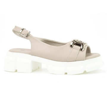 Sandały Sandway F5682-5 taupe